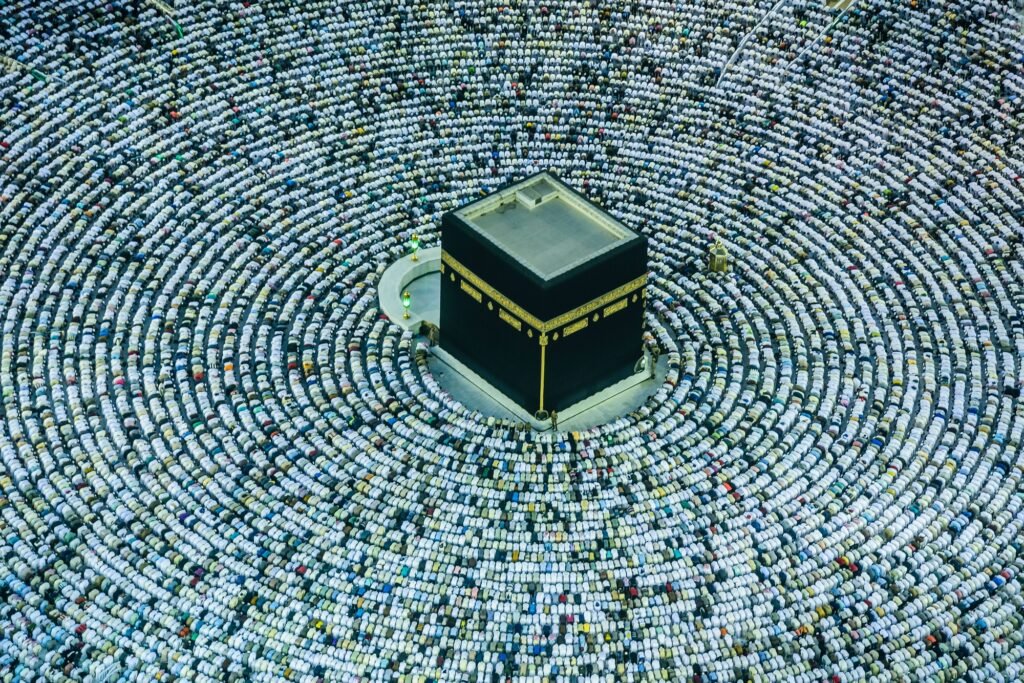 The Hajj annual Islamic pilgrimage, Mecca, Saudi Arabia